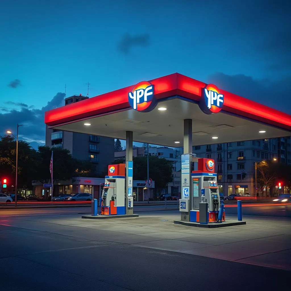 Estación YPF en Buenos Aires