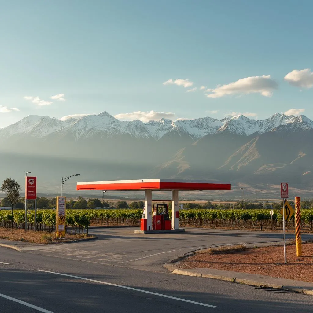 Estación YPF en Mendoza